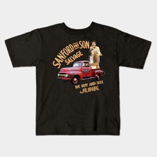 Vintage Sanford and Son Salvage Worn Truck Kids T-Shirt